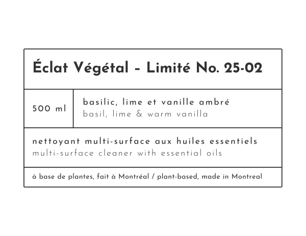 Éclat Végétal ⏤ Limité No. 25-02 | Multi-Surface | 500 mL | Glass - Image 2