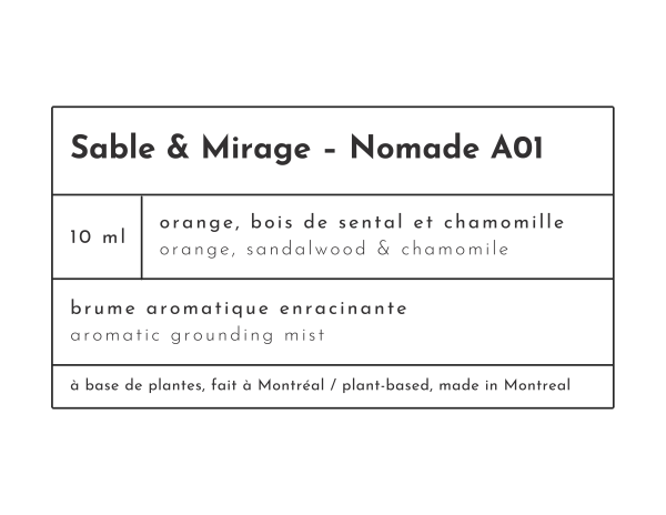 Reglow: Sable & Mirage ⏤ Nomade No. A01 | Aromatic Grounding Mist | 10 mL - Image 2
